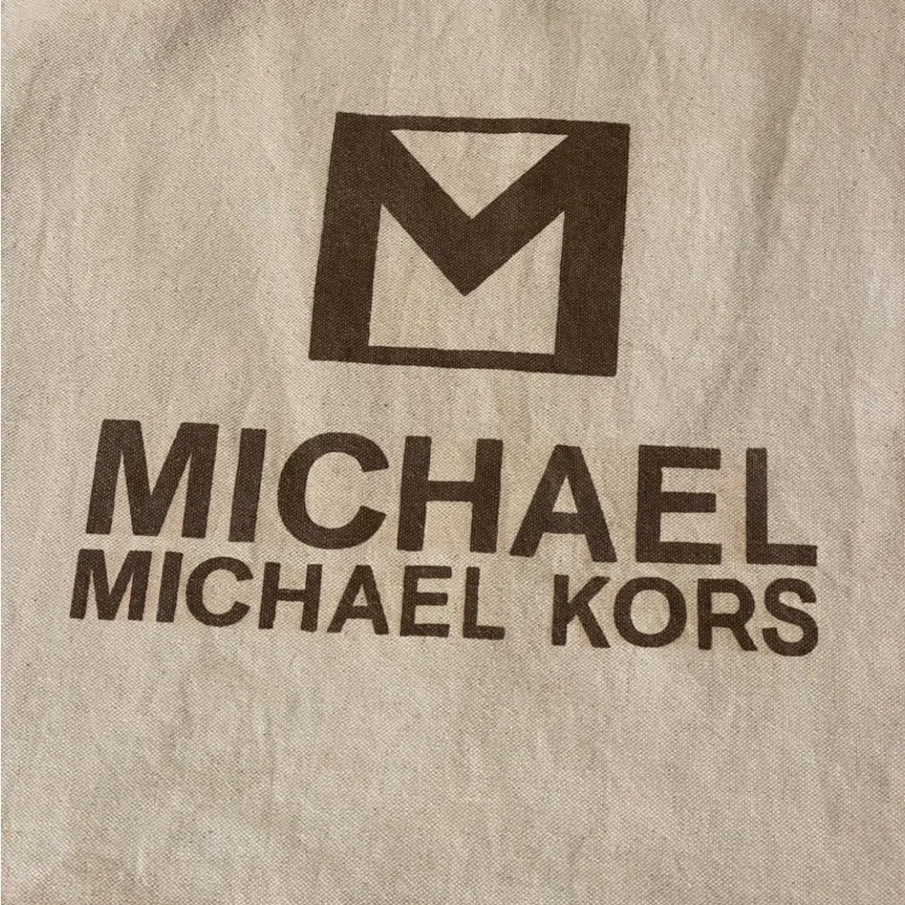 Michael Kors Canvas Dust Bag Tote Drawstring Large 21x21